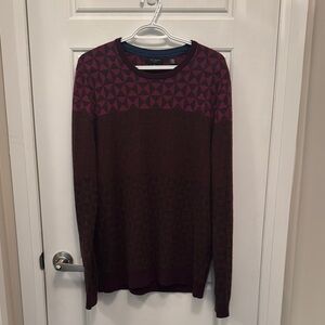 Ted Baker Burgundy and Purple Sweater